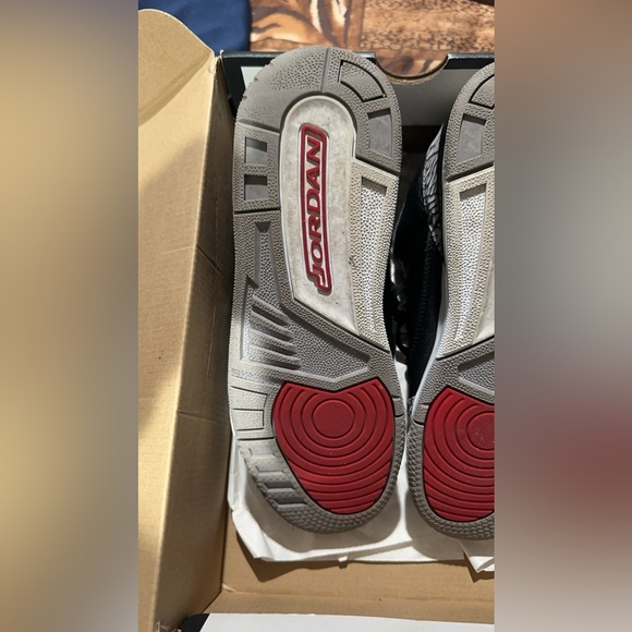 COPY - Air Jordan Retro 3 OG BG “ Black Cements “ size 6.5Y - Picture 11 of 11